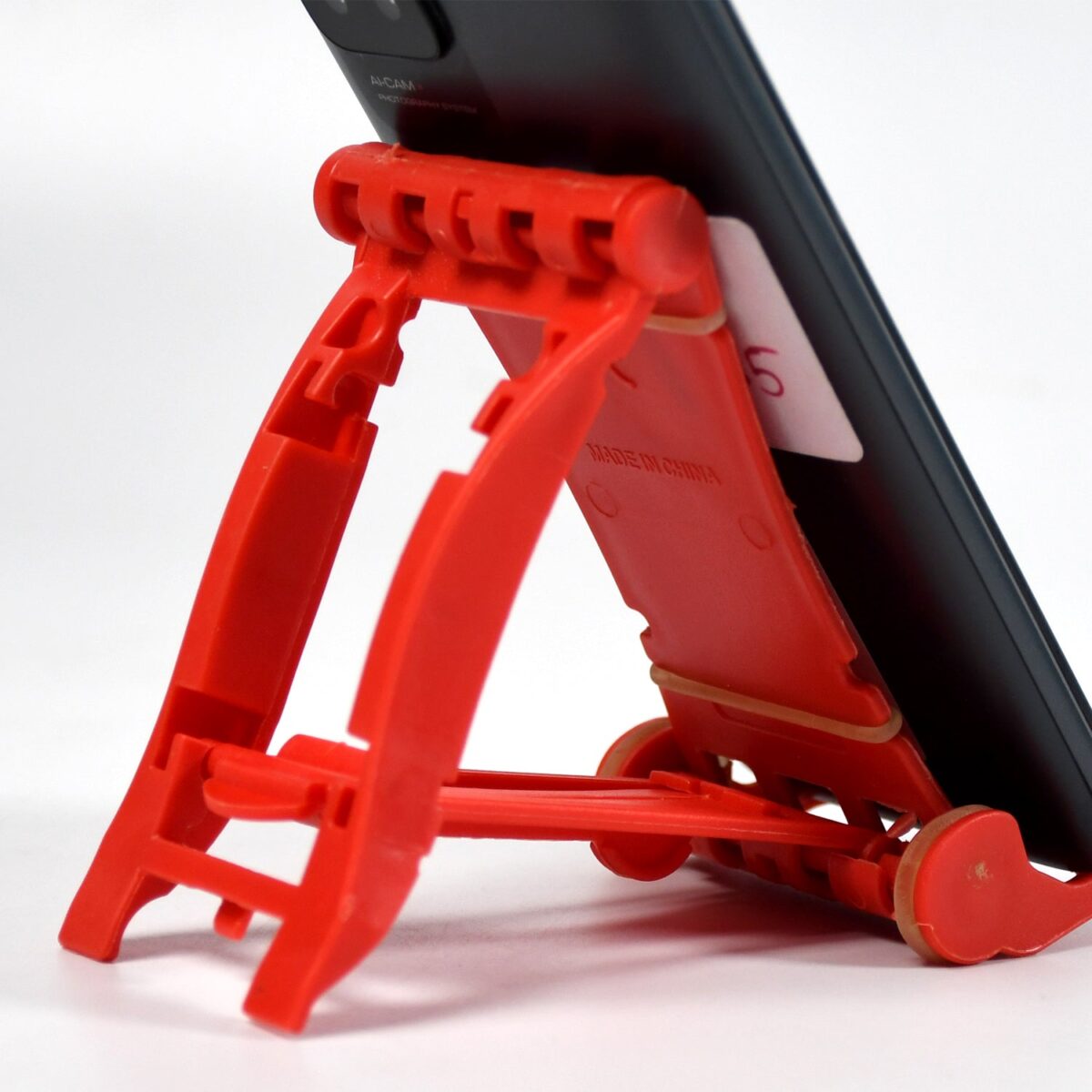 Adjustable Foldable Plastic Square Mobile Stand Premium Mobile Stand Use For Home , Office & Multiuse - Image 5