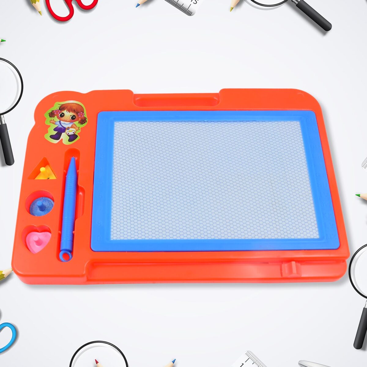 Magnetic Slate Sketch Pad / Board for Kids (1 Pc / 27 Ãƒâ€” 19 Cm) - Image 6