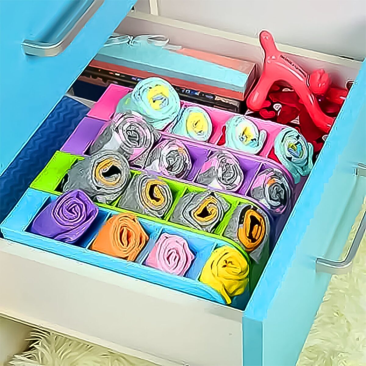 Multipurpose 4 Compartment Pen Holder Office Desktop (1 Pc) - Image 7