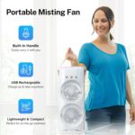Electric Fan Desktop Double-Head Powerful Air Cooler (1 Pc / With Remote) - Image 4