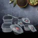 Kitchen Storage Containers Set â€“ Fridge Storage, Plastic Organizer, Snap-Seal Lunch Box (5 Pcs Set) - Image 6