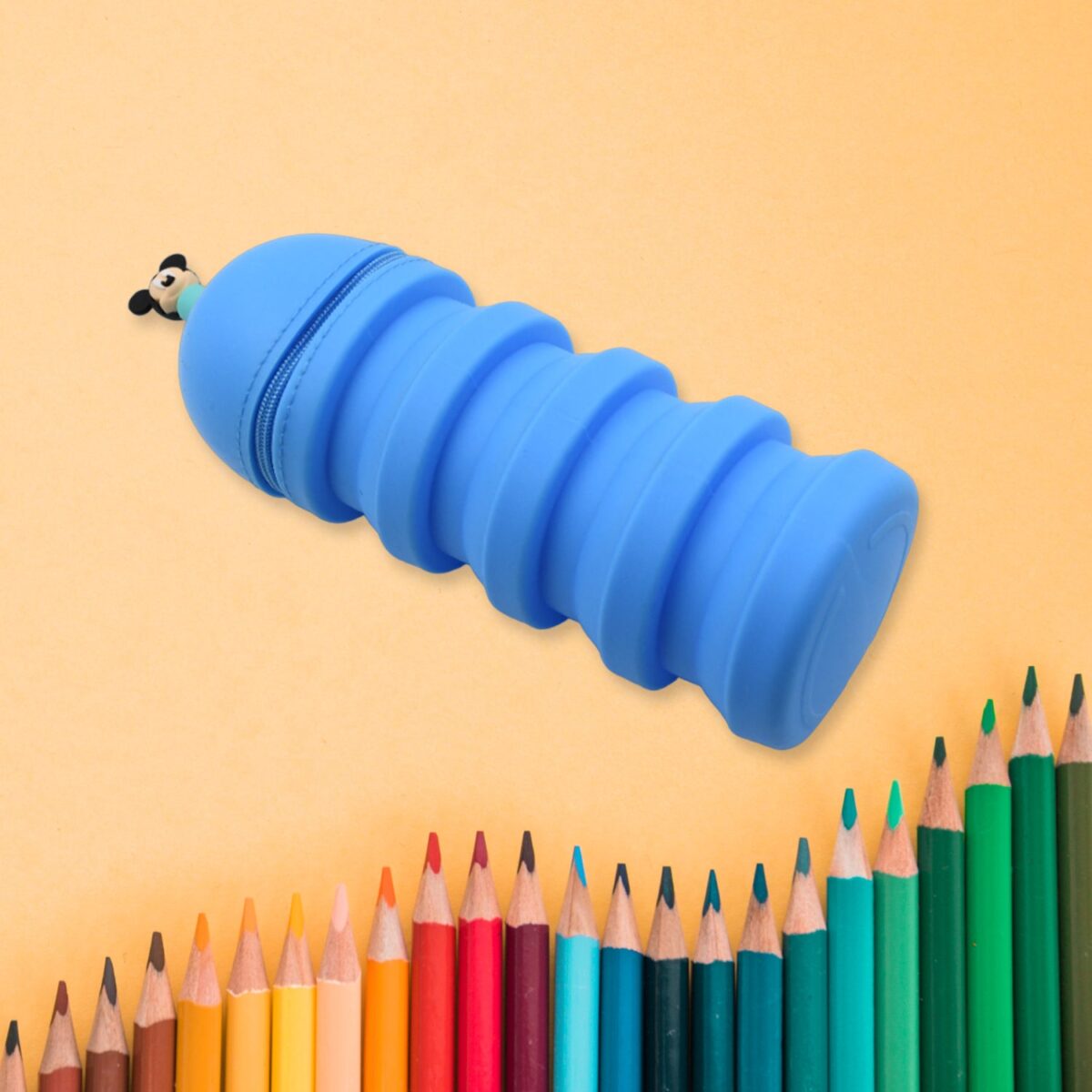 Silicone Telescopic Pencil Case â€“ Large Capacity, Zipper Closure, Perfect for School & Office - Image 3
