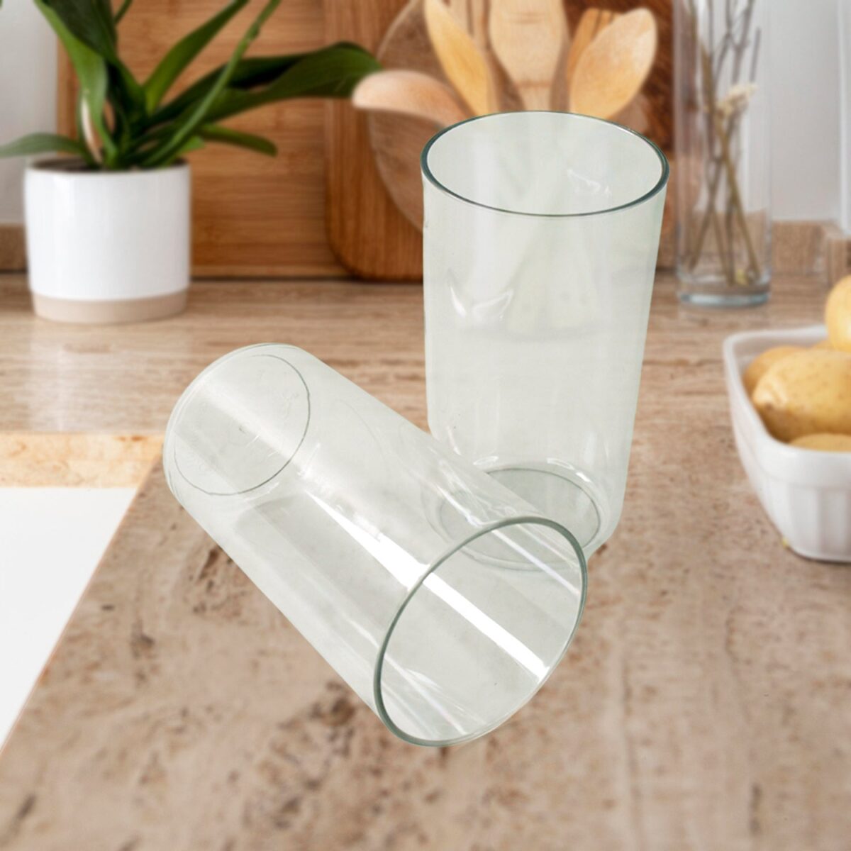 Apex Clear Plastic Tumbler / Glass Set Ã¢â‚¬â€œ 6-Piece Unbreakable - Image 6
