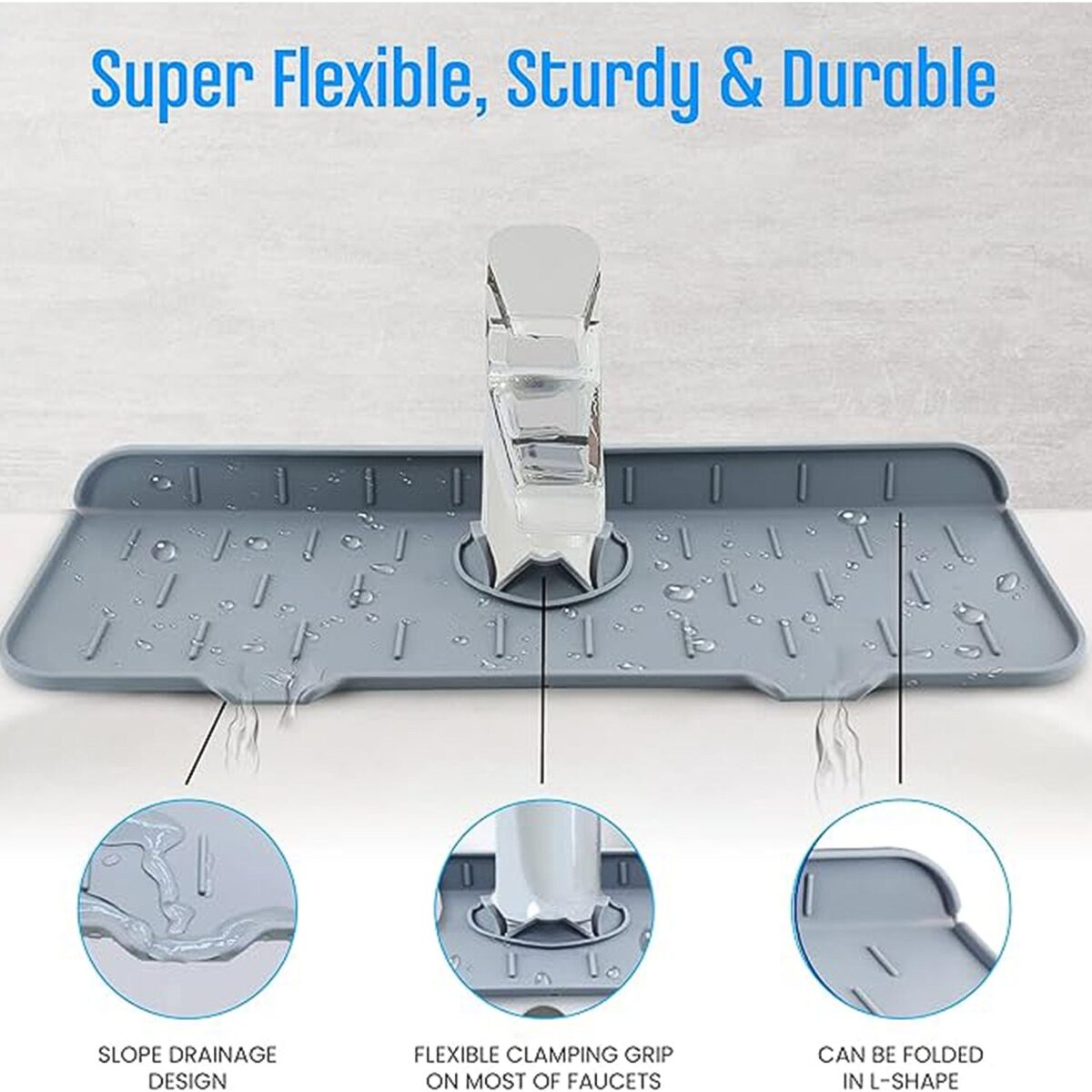 Silicone Sink Faucet Pad / Mat (1 Pc / 33x12 Cm) - Image 7