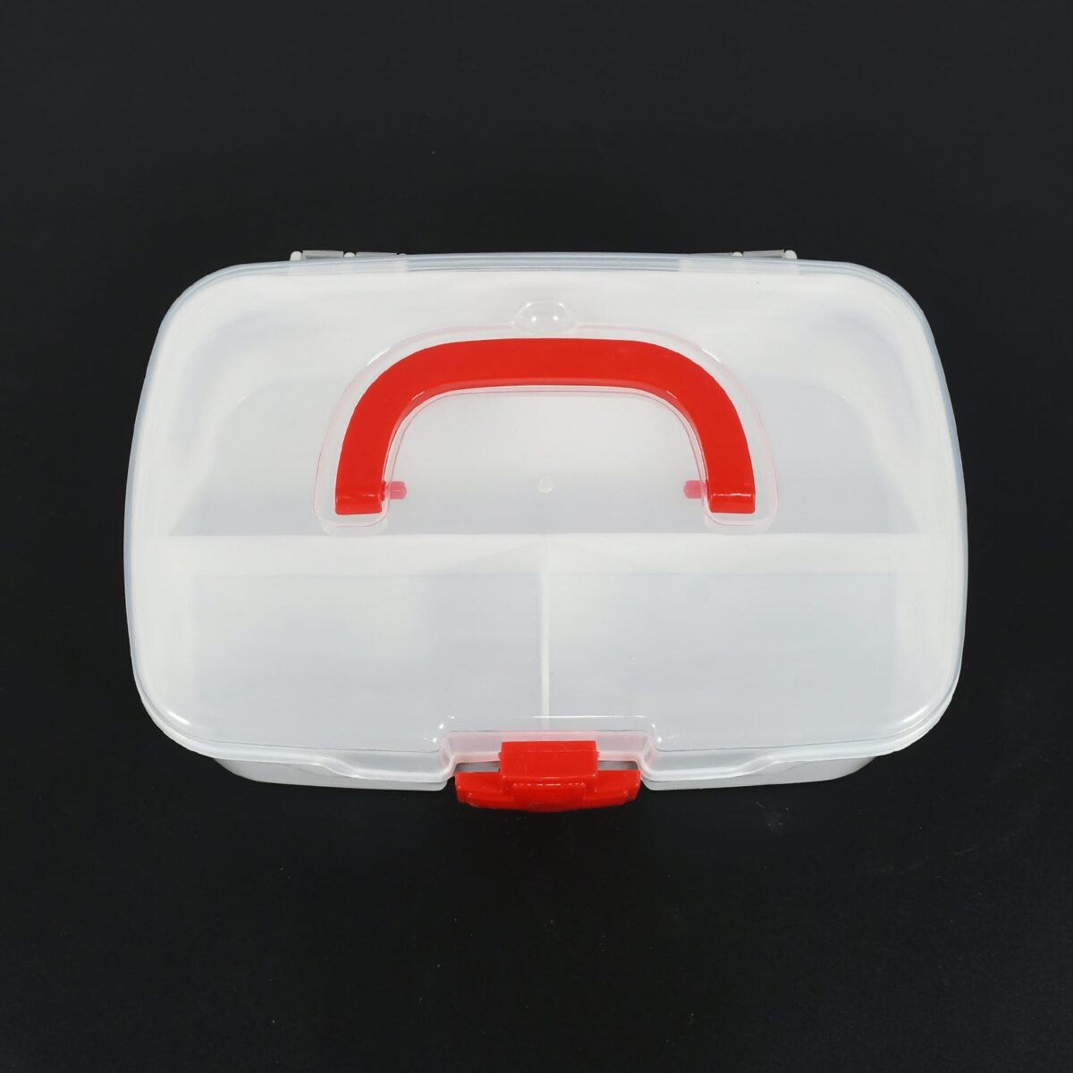 Medical Box, 1 Piece, Indoor Outdoor Medical Utility, Medicine Storage Box, Detachable Tray Medical Box Multi Purpose Regular Medicine, First Aid Box with Handle & Transparent Lid - Image 6
