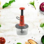 Manual Food Chopper (650ml): 3 Stainless Steel Blades, Locking System, Anti-Slip Base - Image 6