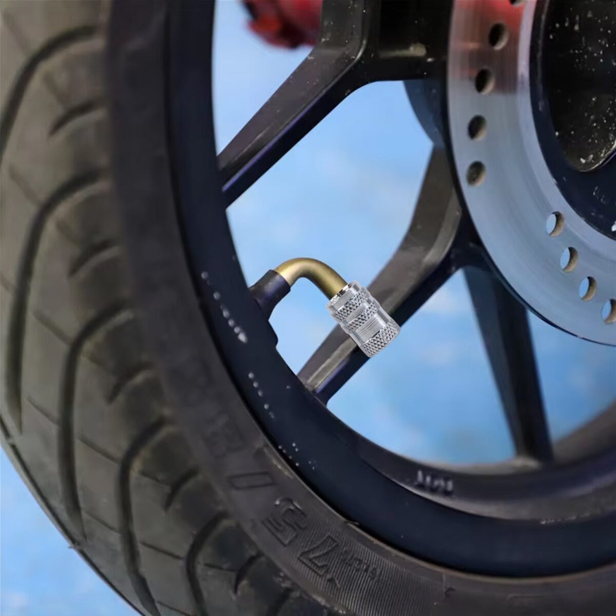 Tire Valve Stem Caps Fit for Genesis Cars. Air Valve Caps Suit for Most Car Truck SUV Wheel Accessories 4pcs Silver. - Image 4