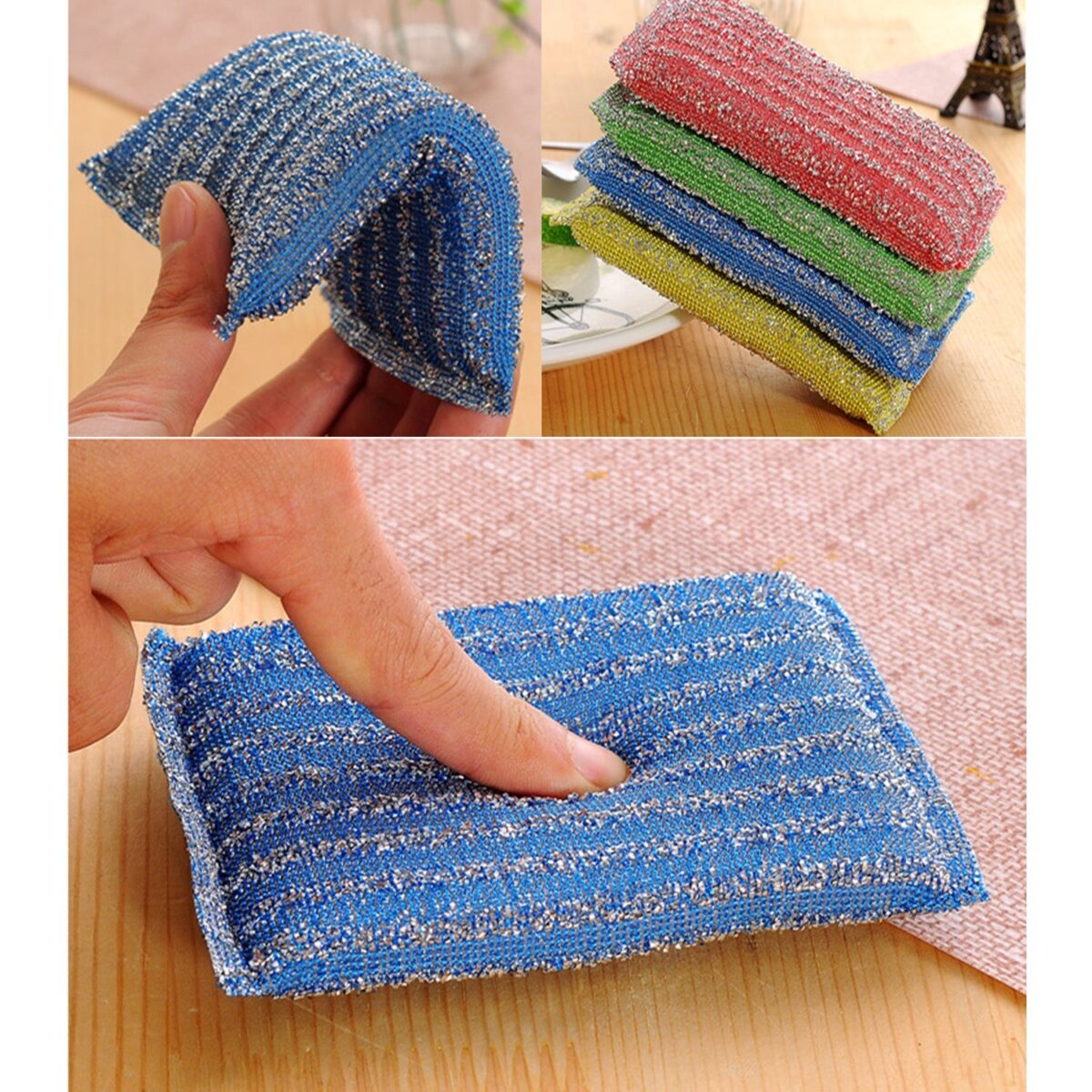 Scratch Proof Kitchen Utensil Scrubber Pad (Pack of 12) - Image 7