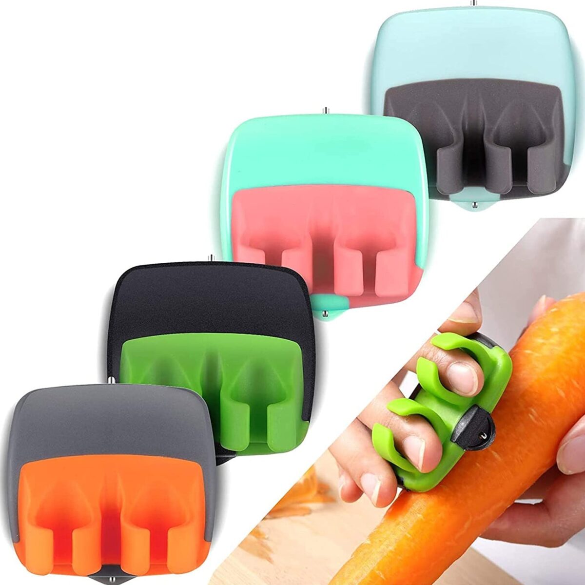 Hand Palm Peeler with Rubber Grip for Fruits & Vegetables - Image 7