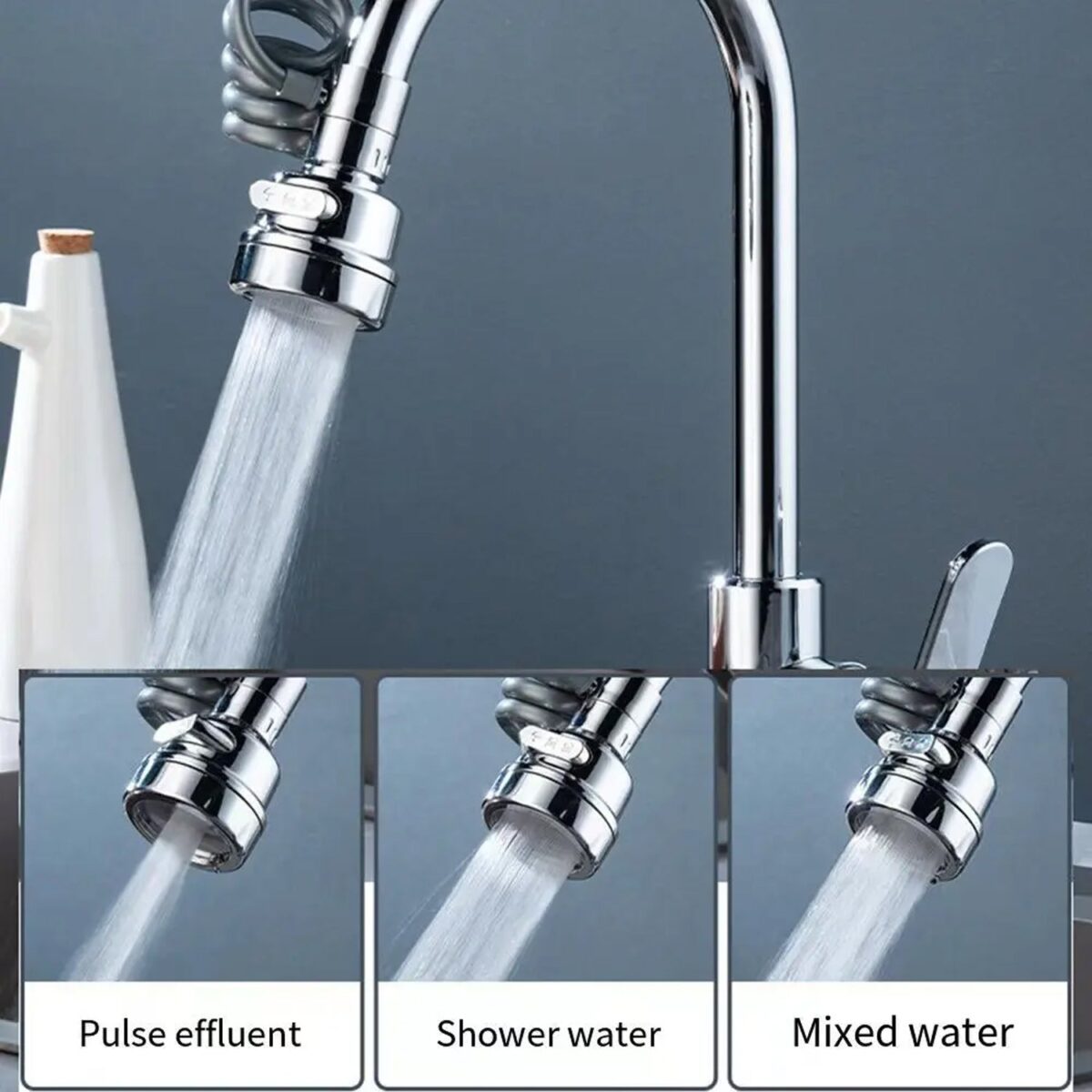 Water Faucet Extender Kitchen Faucet Sprayer Kitchen Sink Accessories Tools (1 Pc) - Image 3