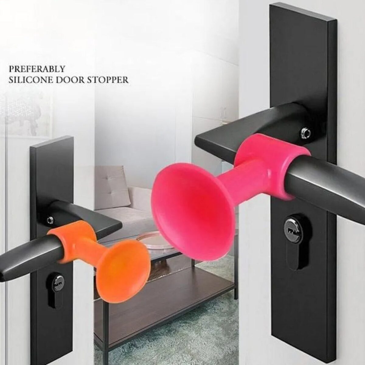 Door Stopper Mini Anti-Collision Silicone Door Handle Crash Pad - Image 6