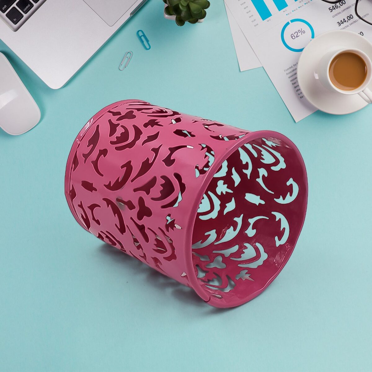 Pen holder Office Desk Metal Mesh Pen Stand (1 Pc) - Image 5