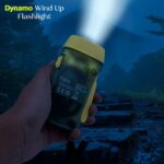 3 LED Hand Press Torch Hand Crank Flashlight Hand Pressing Flashlight Traveling Torch Light Manual Generator, Battery-Free Flashlight (1 Pc) - Image 3