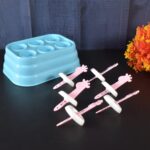 6 Cavity sicle Molds Plastic Giraffe shape Ice Moulds (1 Pc) - Image 4