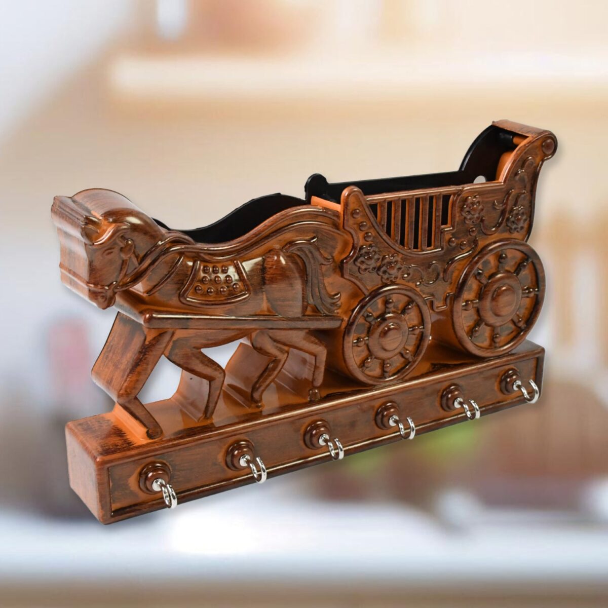 Plastic Rath Design Plastic 6 Hook Key Holder (1 Pc) - Image 6