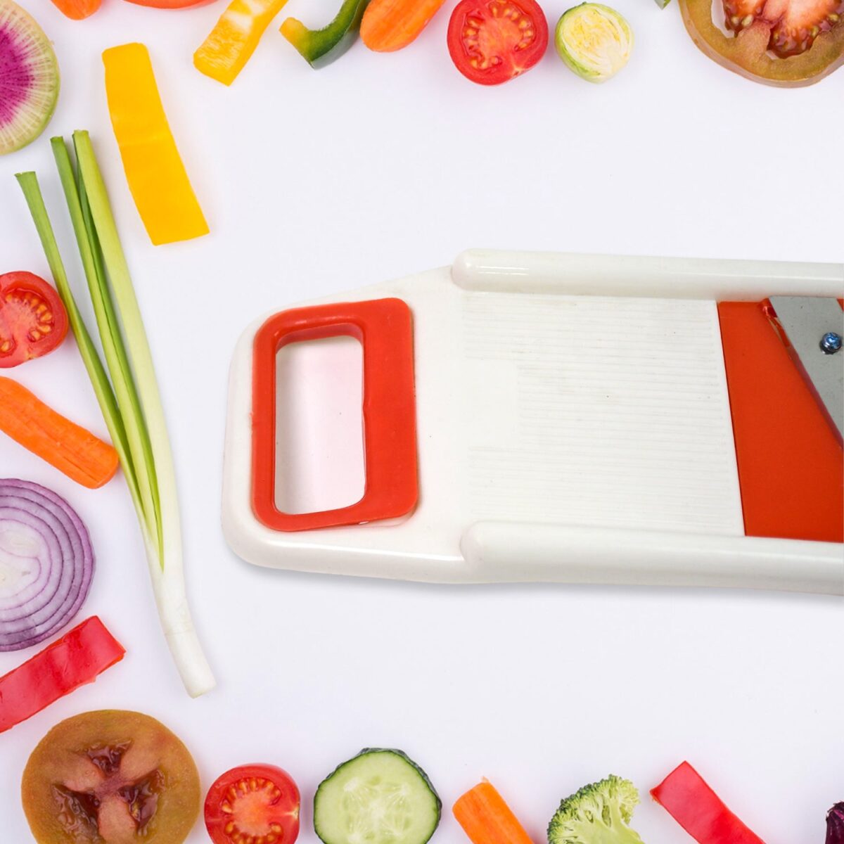 Plastic 6 in 1 Vegetables Slicer, Cutter and Fruit Dicer Grater (1 Set) - Image 6