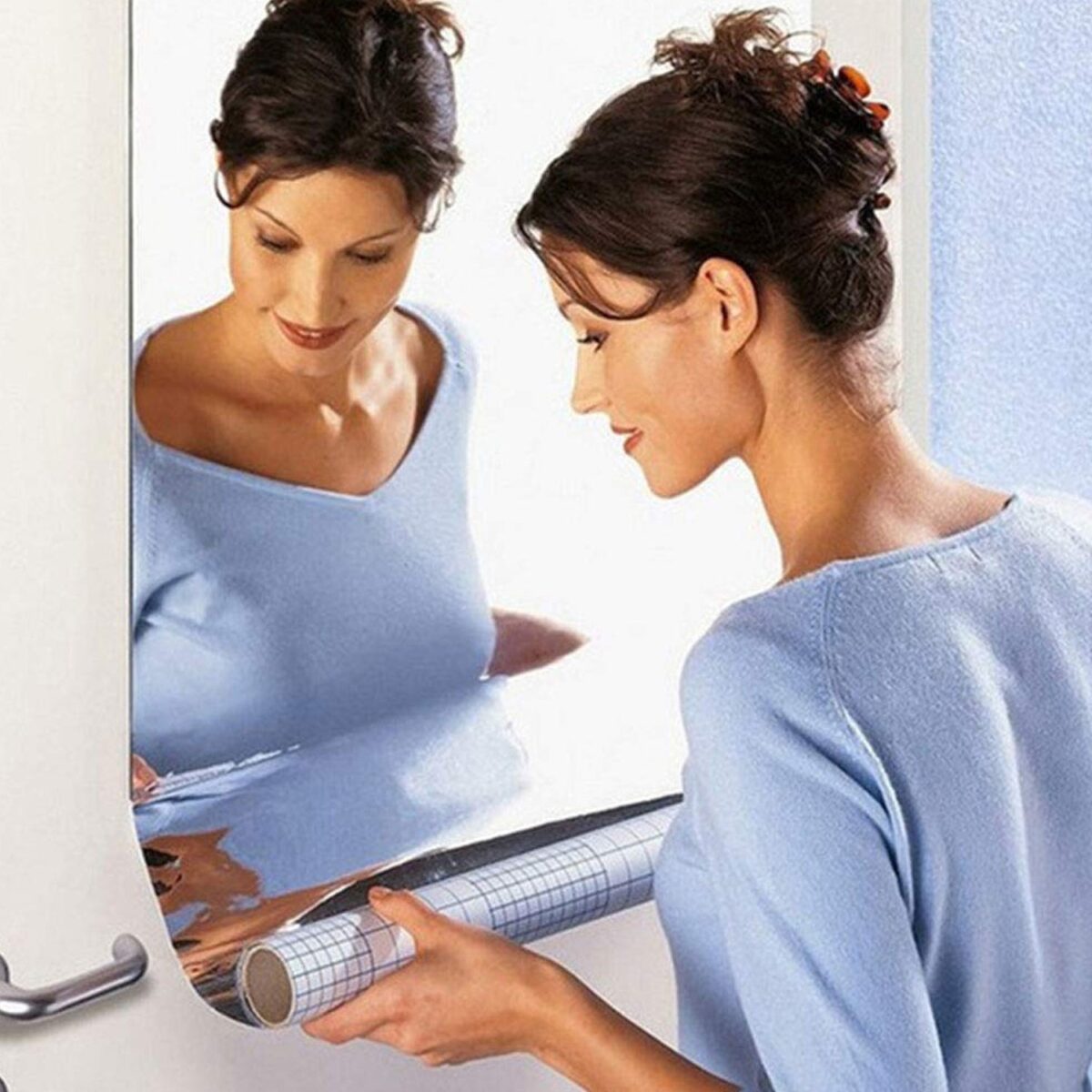 3D Mirror Wall Stickers Wall Mirror Decorative Mirror Paper for Home, Living Room Wall, Bedroom Wall, TV Backdrop Use Paper (100Ã—50 Cm / 3 Pc ) - Image 6