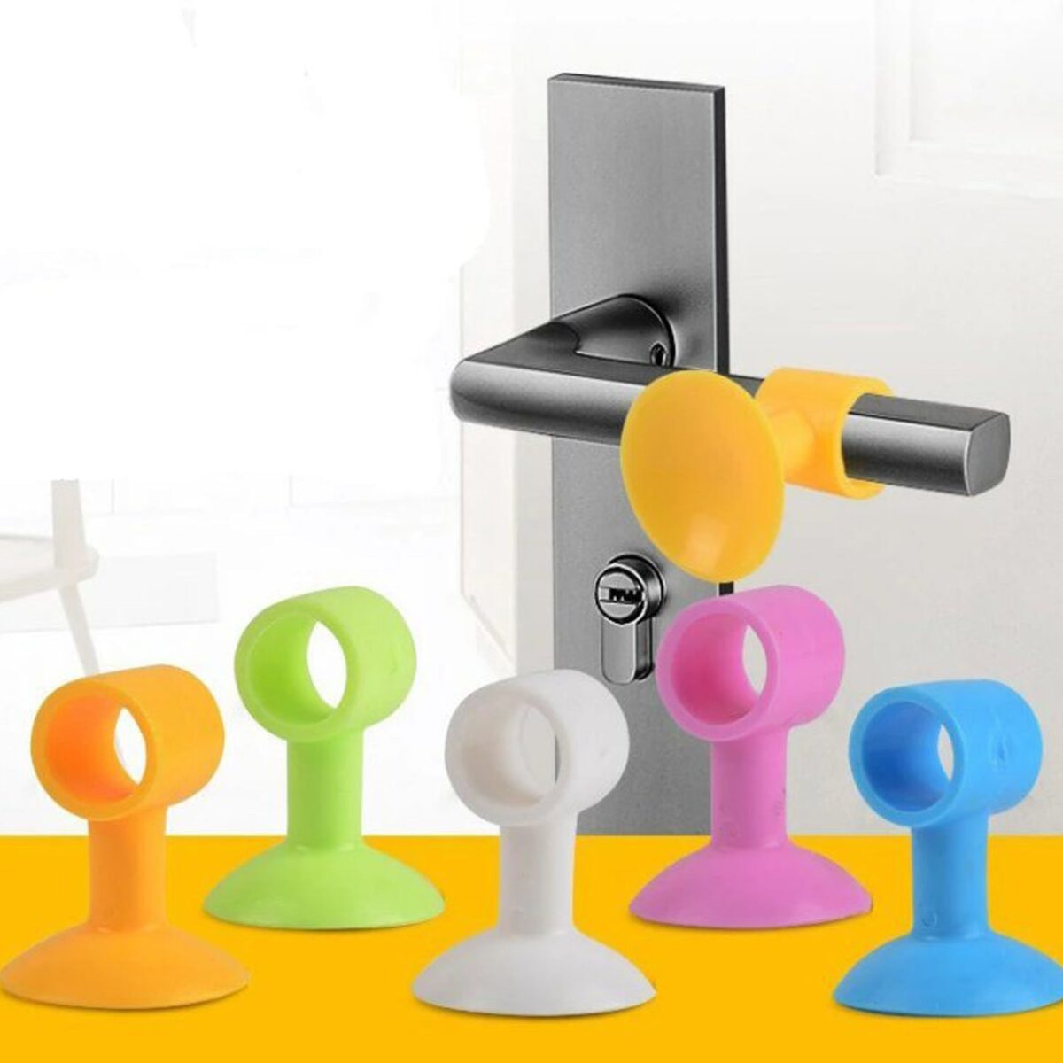 Door Stopper Mini Anti-Collision Silicone Door Handle Crash Pad (Pack of 100Pc) - Image 7