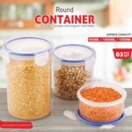 Leakproof & Airtight: 3 Pc Round Food Storage Set (500ml-1500ml) - Image 6