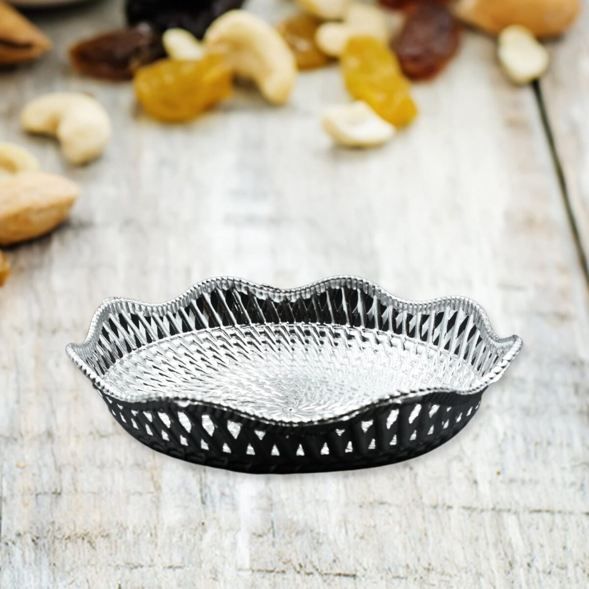 Round Traditional Multipurpose Mukhwas Serving Tray Ã¢â‚¬â€œ Decorative Platters (1 Pc) - Image 3