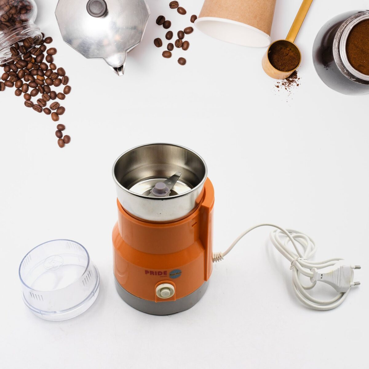 Multi Function Small Food Grinder Grain Grinder, Portable Coffee Bean Seasonings Spices Mill Powder Machine Small Kitchen Appliances for Home and Office - Image 3