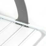 Metal Steel Folding Drying Rack for Clothes Balcony Laundry Hanger for Small Clothes Drying Hanger Metal Clothes Drying Stand, Socks and Plant Storage Holder Outdoor / Indoor Clothes-Towel Drying Rack Hanging on The Door Bathroom - Image 5