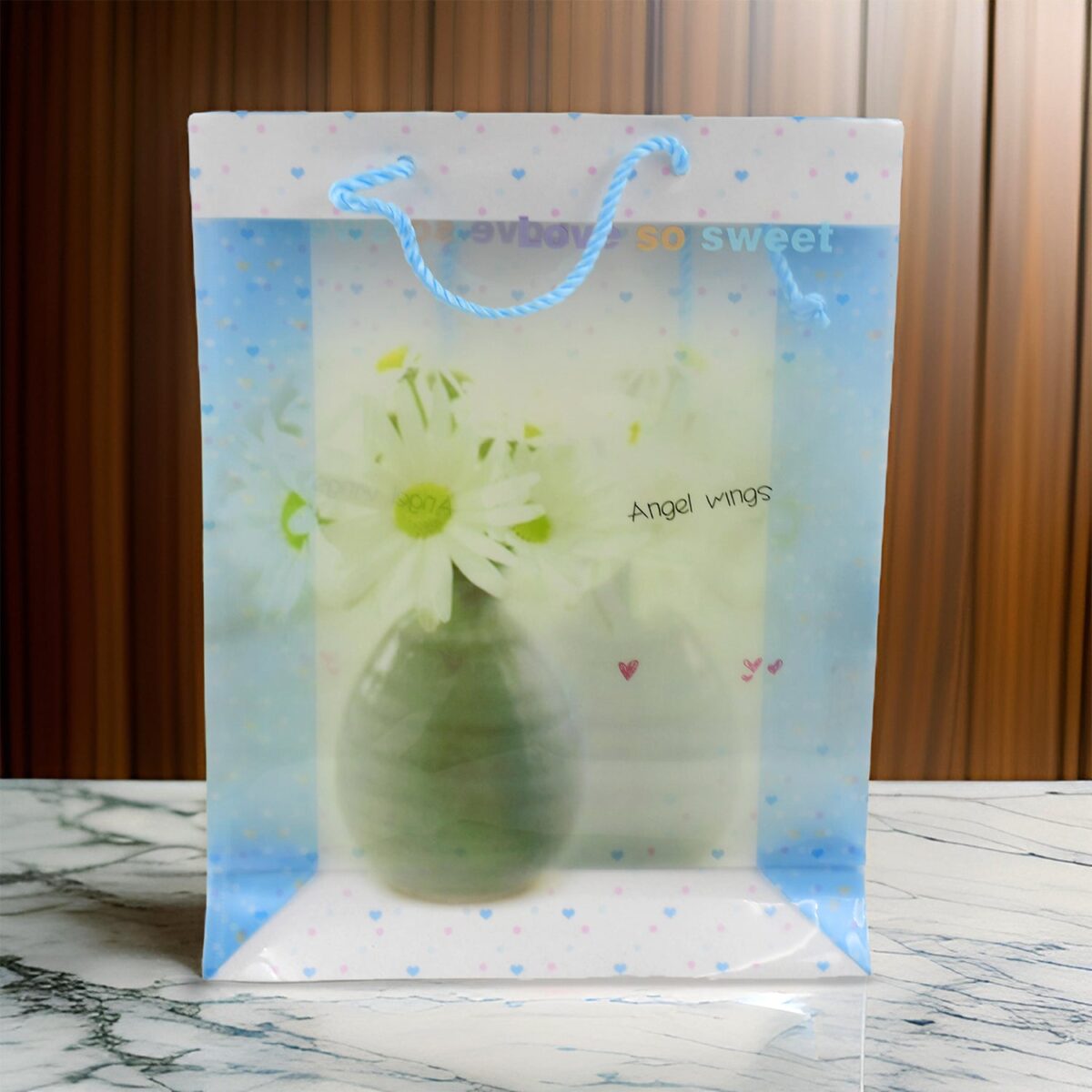 Plastic Transparent Bag With Handle (1 Pc / 34 x 26 Cm) - Image 3