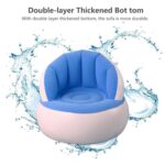 Kids inflatable sofa chair with backrest & Foot Air Pump with Hose (1 Set / 85x74 Cm Approx) - Image 4