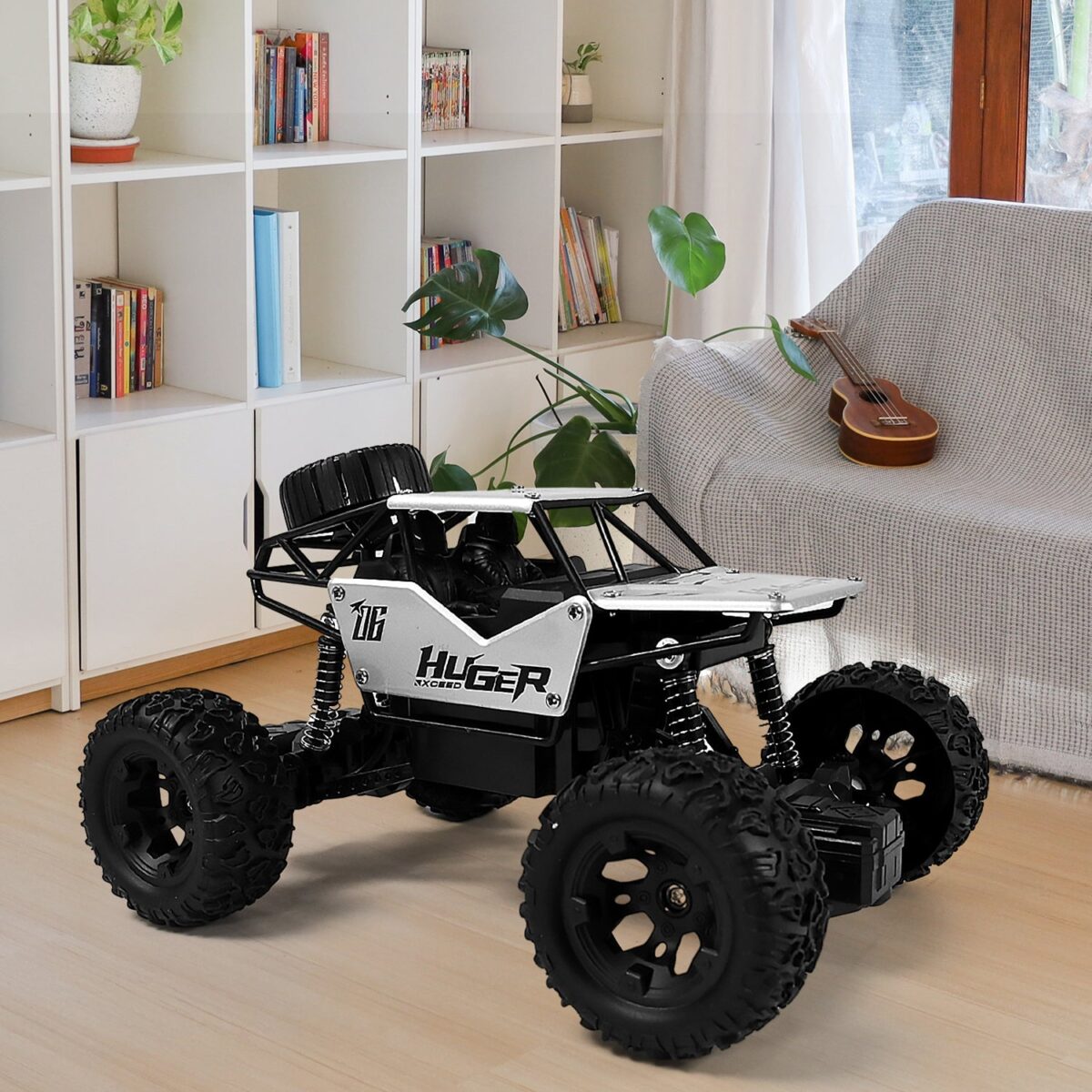 Rock Crawler Monster RC Truck All Terrain Stunt Racing Car Rechargeable Indoor Outdoor Toy Car - Image 6