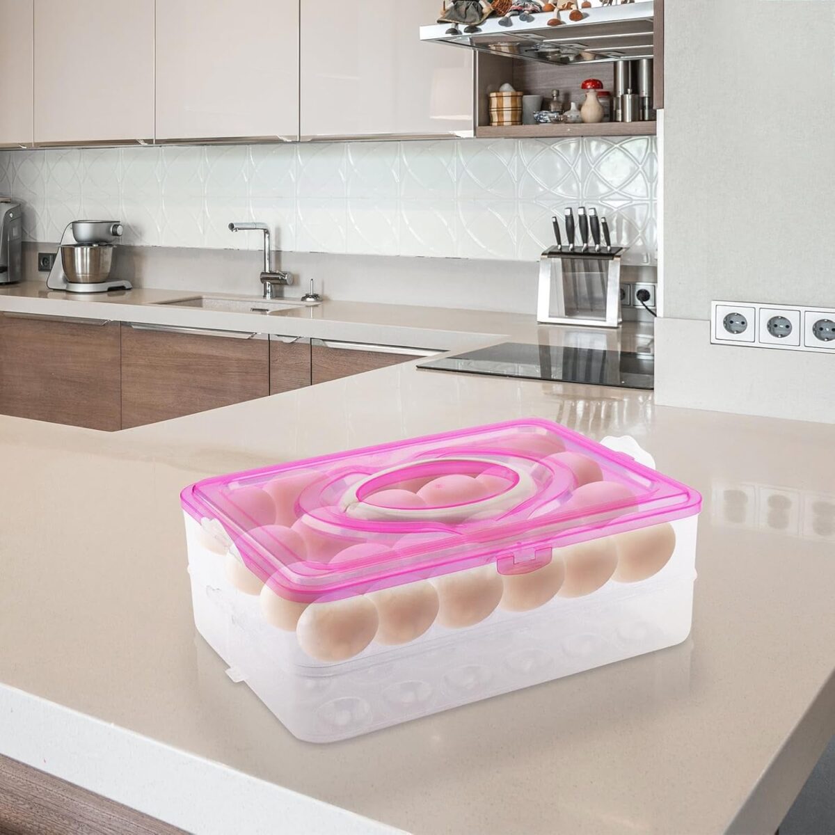 Double Layer 24 Grid Egg Storage Box for Egg Storage Container - Image 6