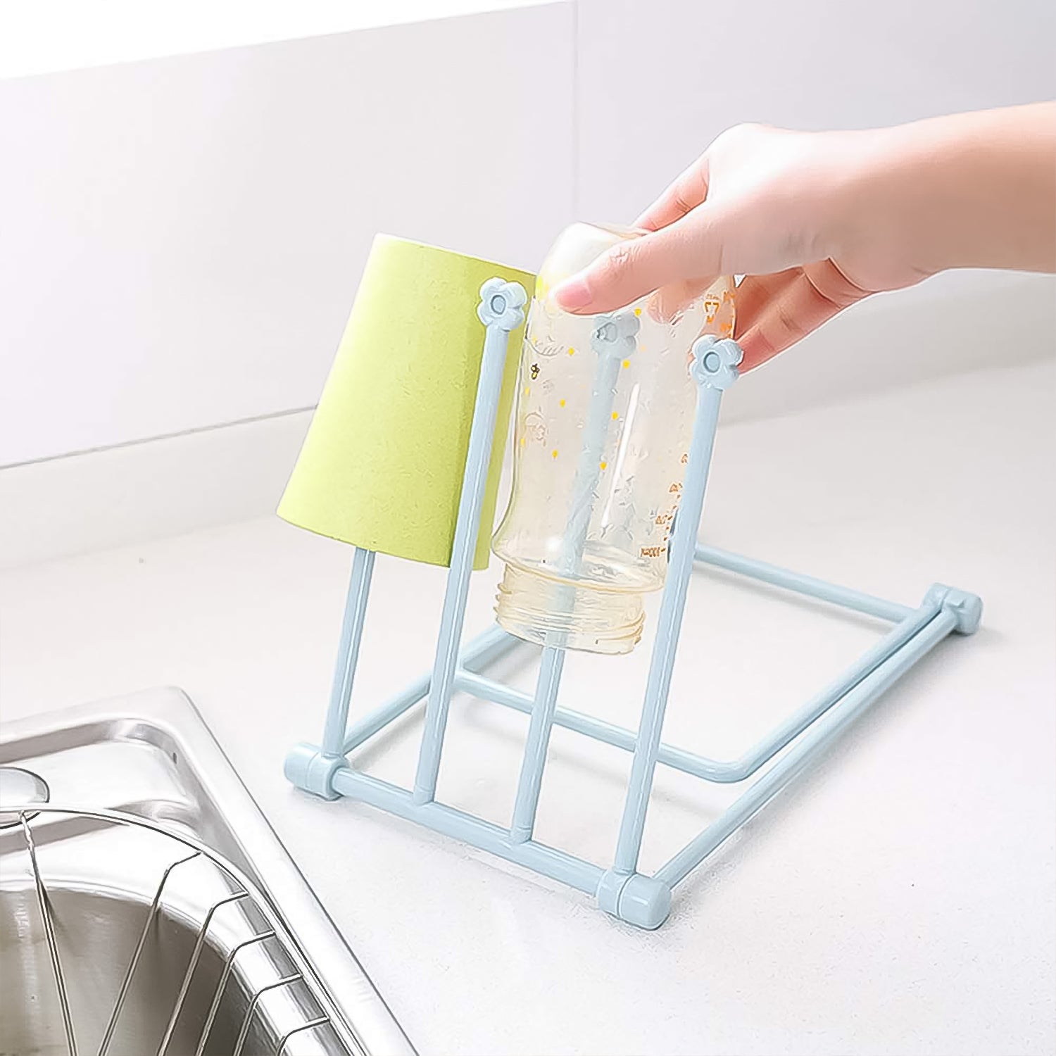 04_a8acd950-5ef1-4338-9da8-c804699aa12e.jpg Folding Kitchen Bathroom Towel Rack, Towel Stand (1 Pc) - Image 6