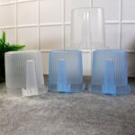 Plastic Transparent Bathroom Water Mug (4 pc / Mix colour / 1000 ML) - Image 6