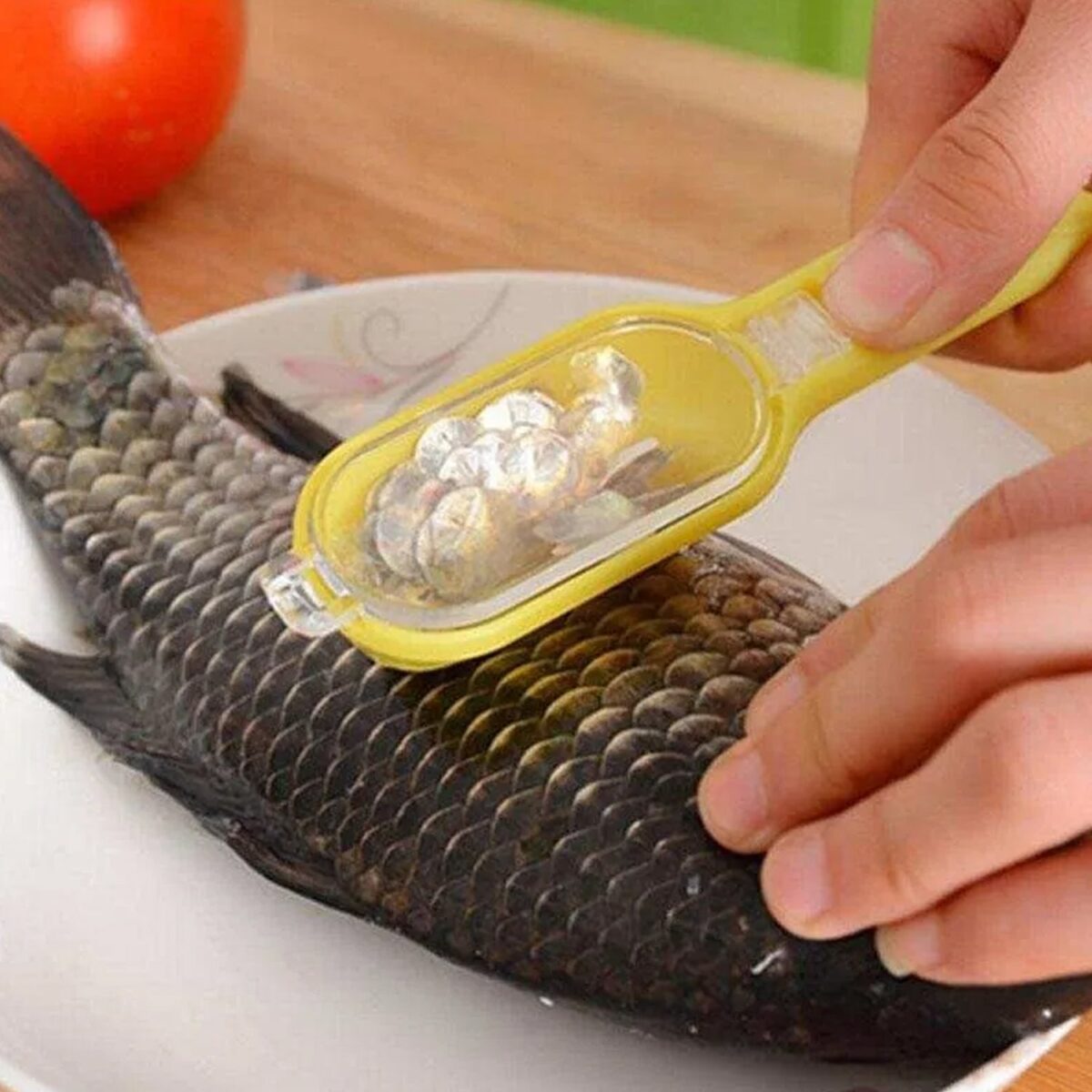 Effortless Fish Cleaning: Scraper, Grater & Brush in One (1 Pc) - Image 1