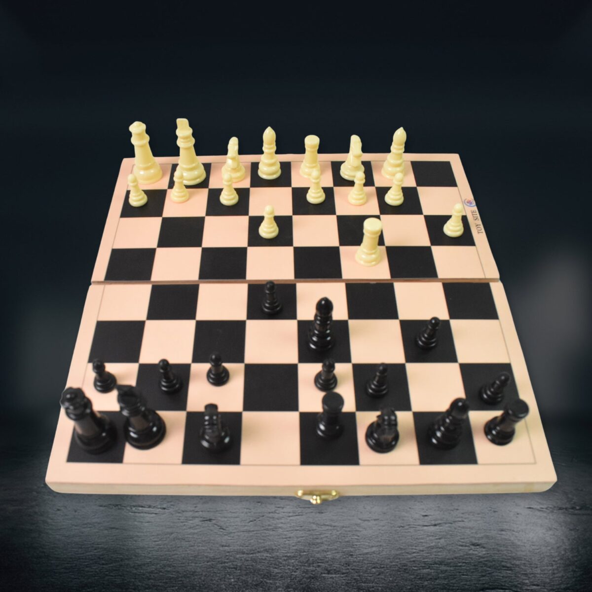 Folding Wooden Chess Board Set (30 Ãƒâ€” 30 Cm / 1 Set) - Image 6