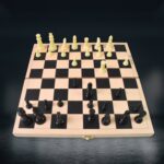 Folding Wooden Chess Board Set (30 Ã— 30 Cm / 1 Set) - Image 6