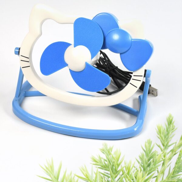 Hello Kitty USB Mini Fan: Cute, Quiet & Portable Desk Buddy (Battery Not Included)