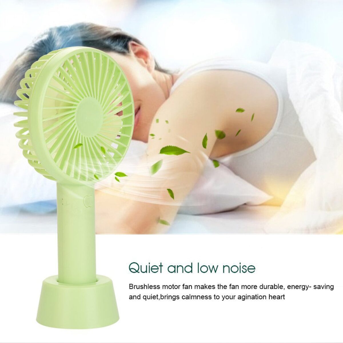 Portable Handheld Fan used in summers in all kinds of places including household and offices etc.(Battery Not Include) - Image 8
