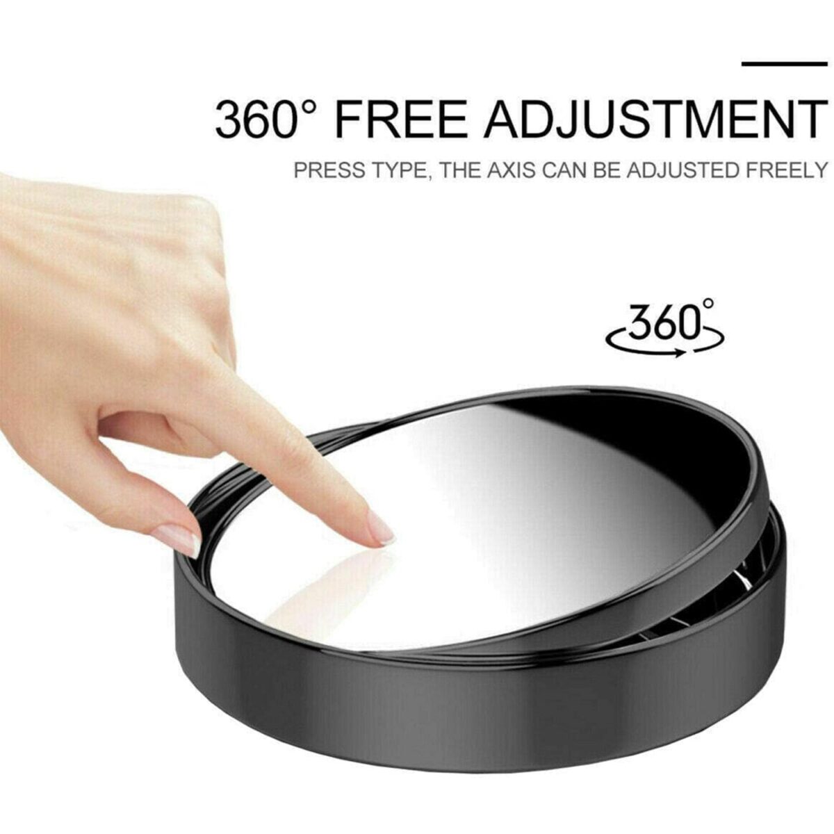 Car Blind Spot Side Mirror Round HD Glass Blind spot Mirror Rear View Mirror (2 Pcs Set) - Image 5