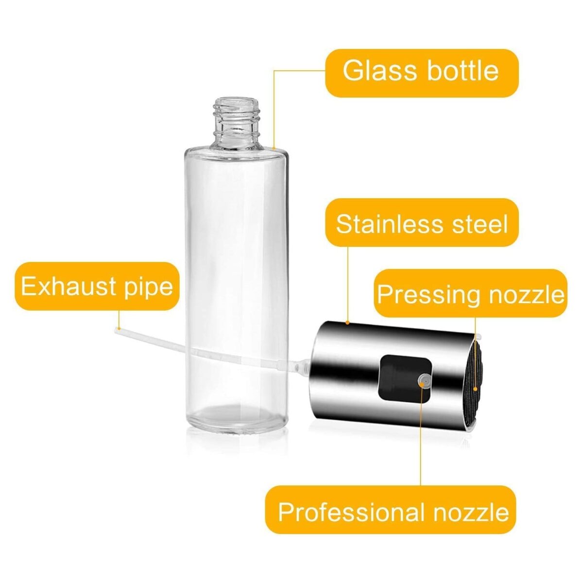 Oil Sprayer Dispenser Glass Bottle for Cooking & Multi-Use - Image 6