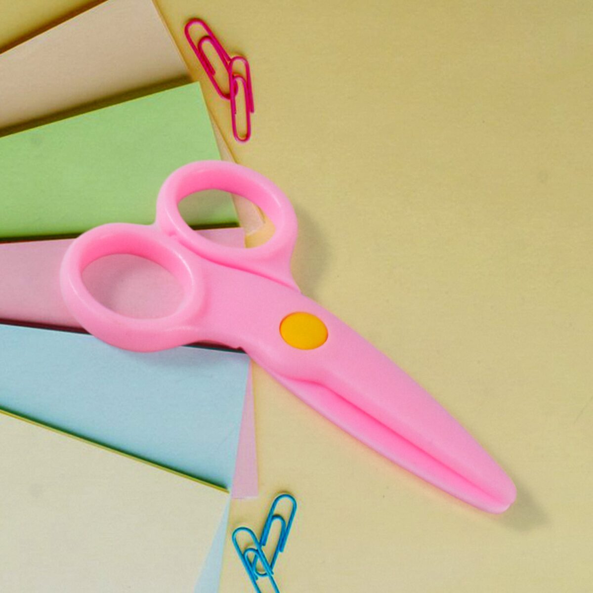 Child-Safe Plastic Scissors Set for Toddlers & Preschool Kids - Art & Craft Supplies - Image 6