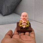 Solar Power Moving Head Buddha Statue Car Ornament (1 Pc / Mix Color) - Image 6