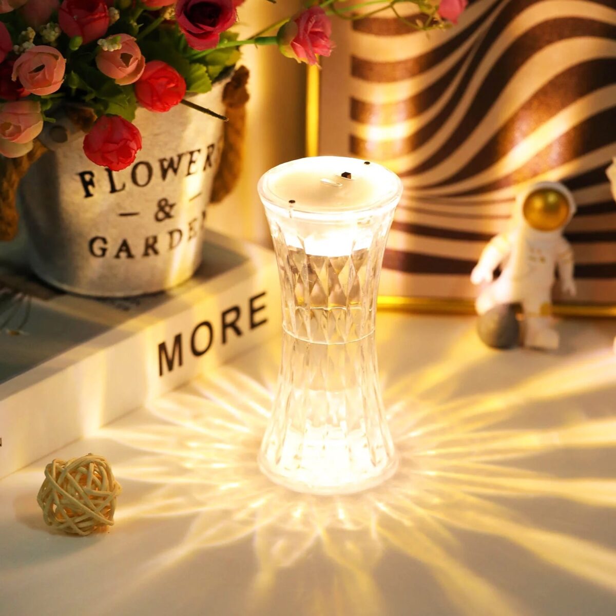 Crystal Table Lamp Ã¢â‚¬â€œ Universal Soft Night Light & Study, Bedroom, Office & Children's Room (12Pc MOQ) - Image 1