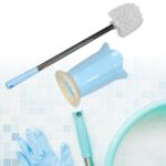 Premium Toilet Plastic Brush with Holder Stand Western and Indian Toilet Bathroom Cleaning - Image 5