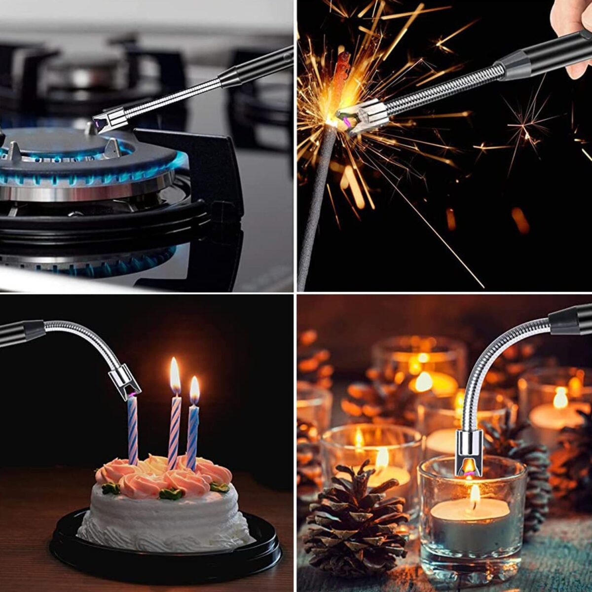Long Flexible USB Rechargeable Electric Arc Lighter Ã¢â‚¬â€œ Windproof, Flameless Plasma - Image 5