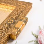 Premium Antique-Style Rajwadi Decorative Serving Tray â€“ 40x26 cm - Image 3