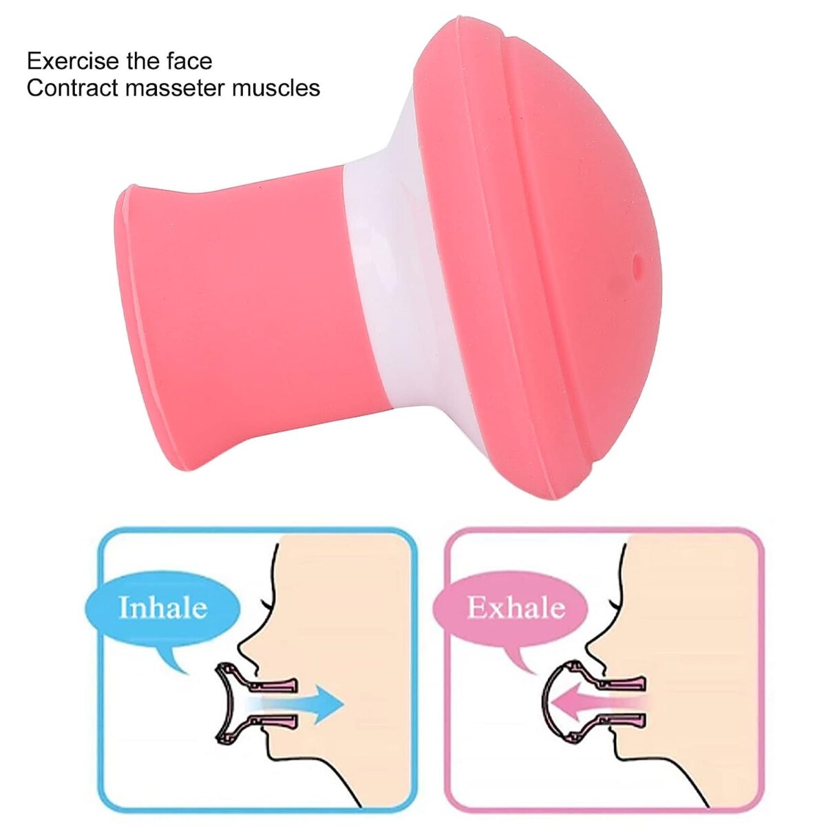 Silicone Facial Jaw Exerciser Ã¢â‚¬â€œ Breath Training, Stress & Craving Reducer - Image 3