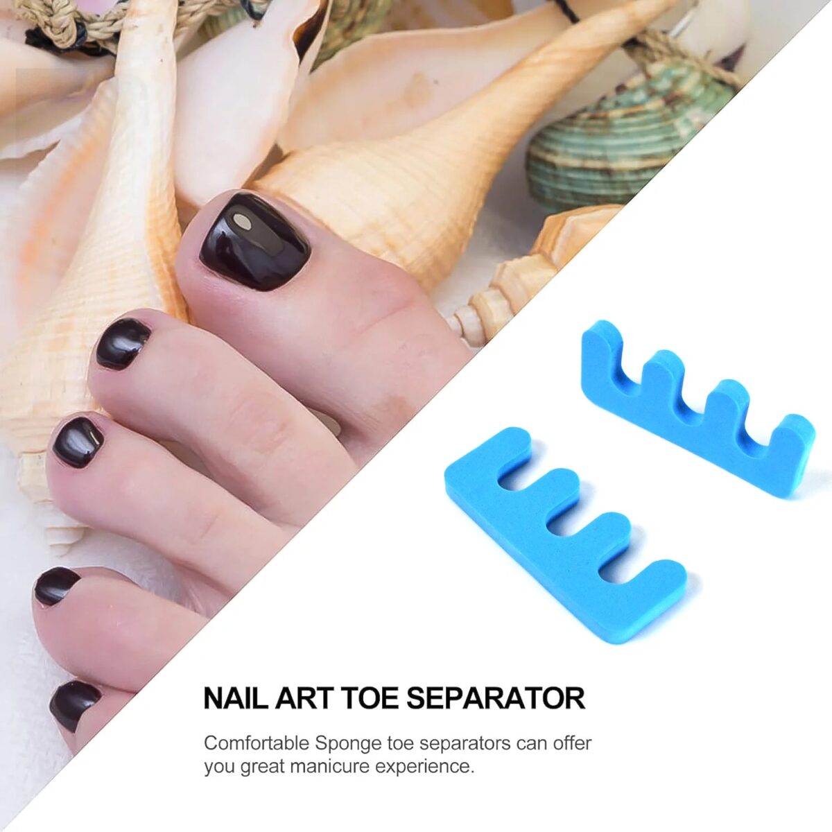 Toe Separators, Toe Spacers Sponge Toe Stretcher Pedicures (1 Pair) - Image 6