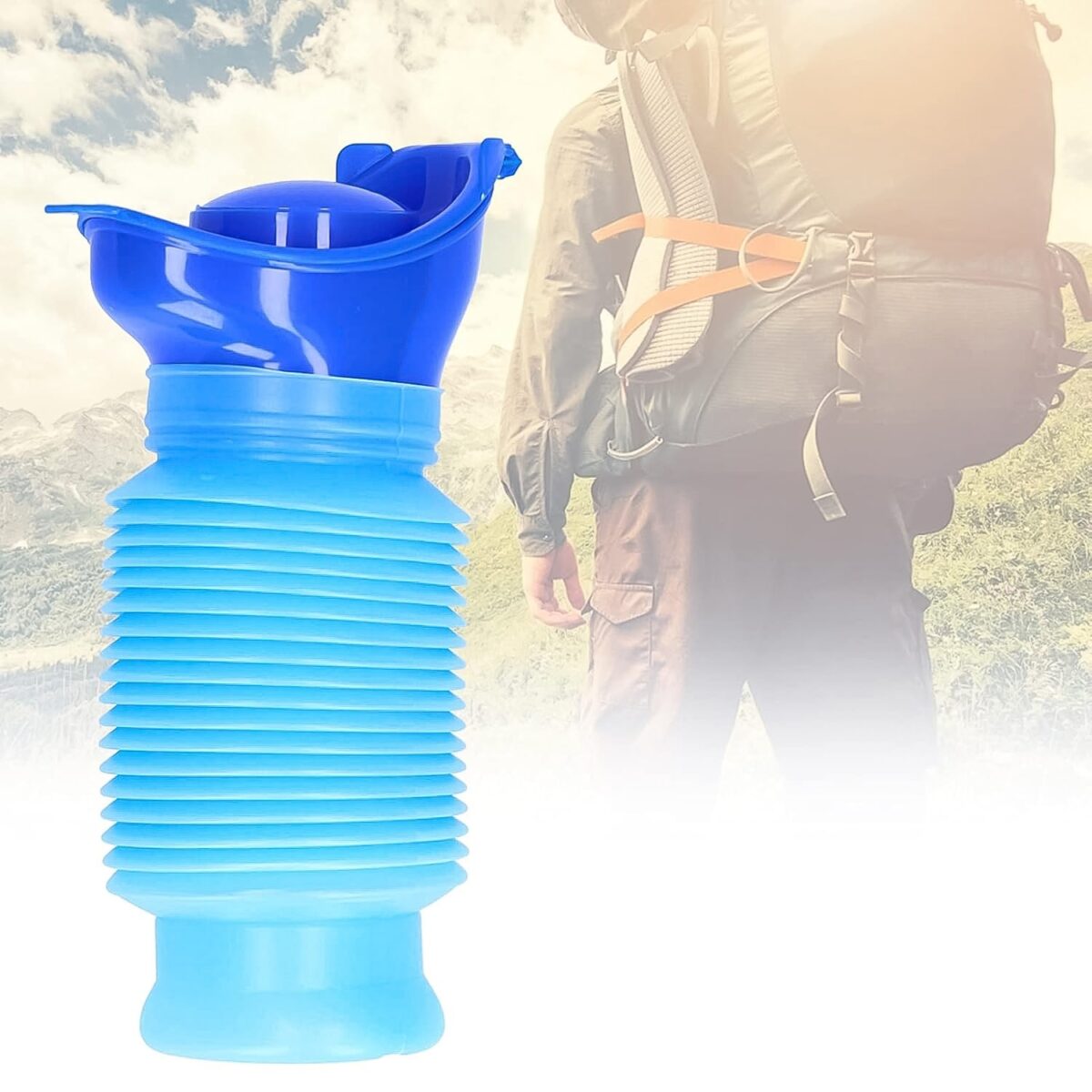 Urinal Foldable Portable Wee Bottle (750 ML / 1 Pc) - Image 1