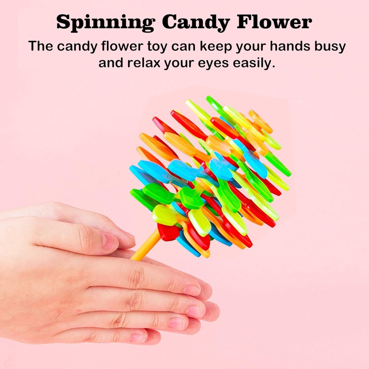 Spin Flower Candy Rotating / Spinning Toy (1 Pc) - Image 3