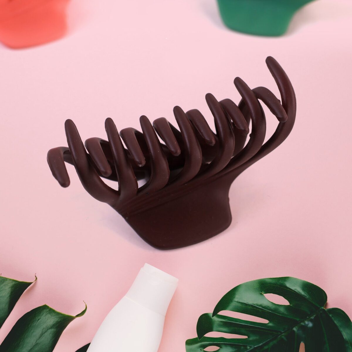 Plastic Hair Clamp Grip, Simple Matte Hair Barrette Clamp (1 Pc) - Image 1